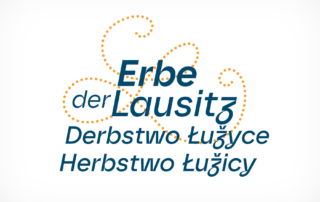 Zu sehen ist das Aktionslogo "Erbe der Lausitz"