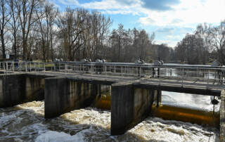 Wehranlage Leibsch (Foto: dpa / Patrick Pleul)